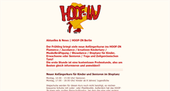 Desktop Screenshot of hoof-in.de